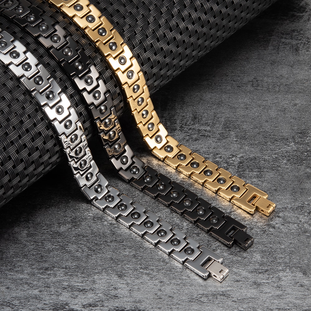 Arrow Scratch-proof Tungsten Bracelet Men Magnetic Hematite Tungsten  Carbide Bracelets Benefits Chain Link Jewelry Waterproof - AliExpress